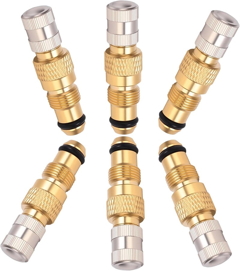 3DSKY Brass Tire Valve Stem Set - Tractor Air Liquid Valve TR218A TR618A CH3 Core Housings Metal Replacement Stems for Farm Equipment & Trailers (6PK) - Image 1